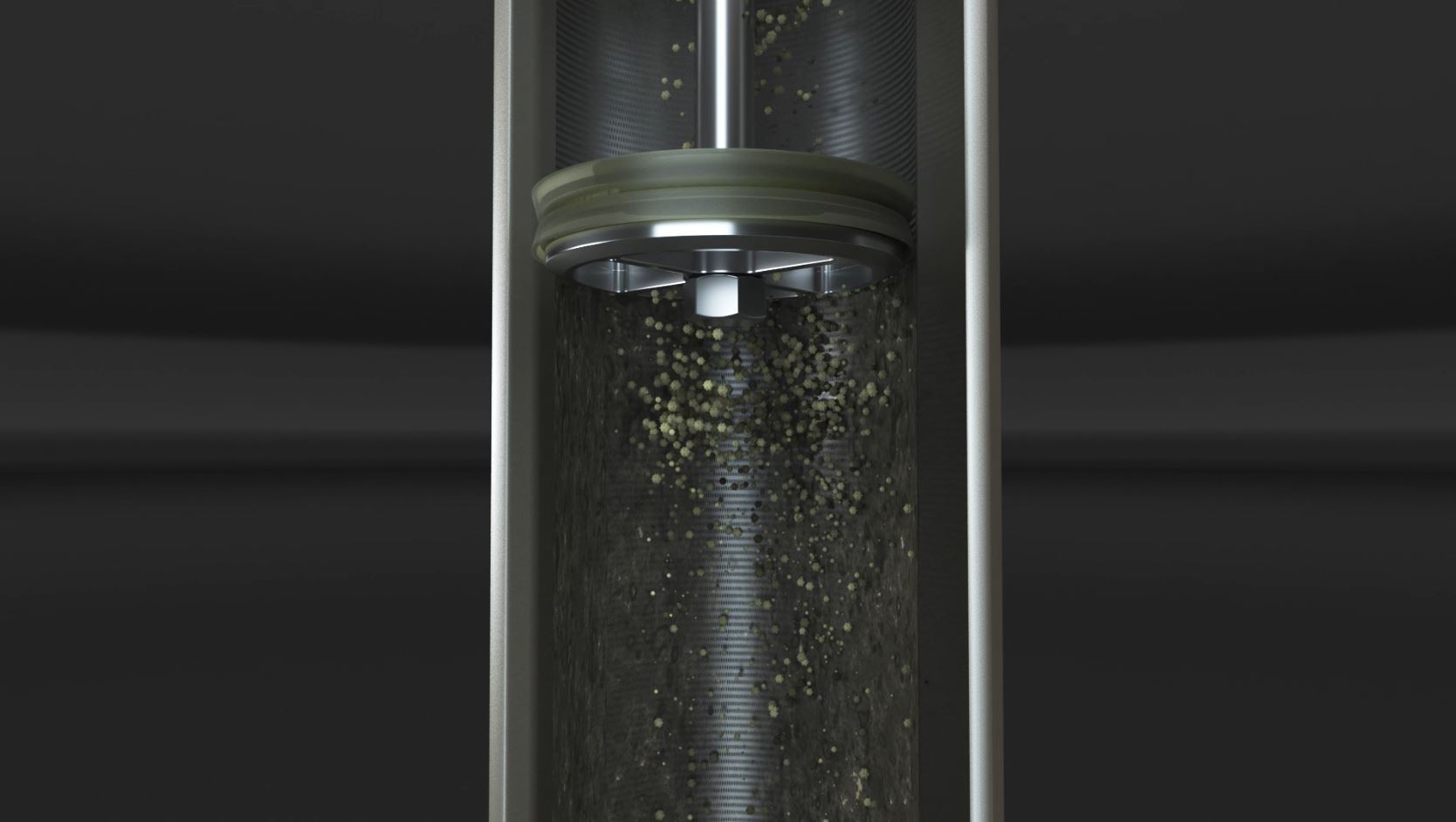 Auto-line self-cleaning filter - cylinder version
